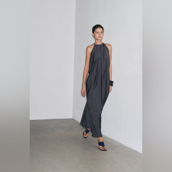 Zara Satin Effect ZW Collection Dress - Picture 6 of 11